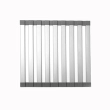 Load image into Gallery viewer, Mistifi Large Rollable Dish Drying Rack,Over The Sink Drying Rack Sink Cover Kitchen Sink Accessories Kitchen Rolling up alluminum Drainer, Foldable,Rollable(Black 17.9'')