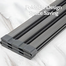 Load image into Gallery viewer, Mistifi Large Rollable Dish Drying Rack,Over The Sink Drying Rack Sink Cover Kitchen Sink Accessories Kitchen Rolling up alluminum Drainer, Foldable,Rollable(Black 17.9'')