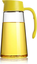Load image into Gallery viewer, Mistifi Oil &amp; Vinegar Dispenser Bottle – 600ml Glass Cruet with Automatic Cap and Drip-Free Spout for Cooking, Salad, Soy Sauce
