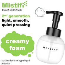 Load image into Gallery viewer, Mistifi foaming soap Dispenser Glass Pump Bottle 280ml (9.5 oz) FS202
