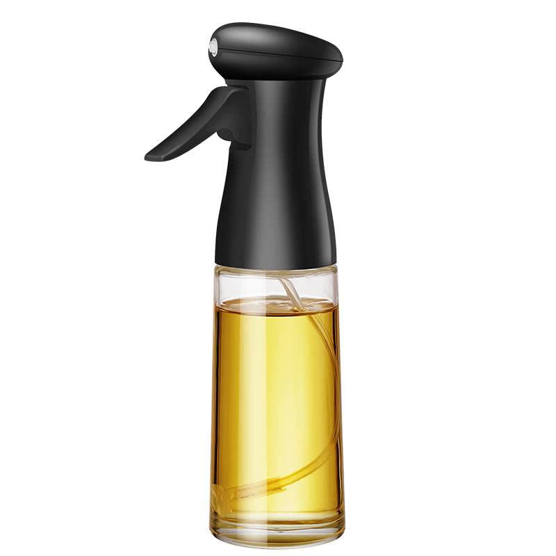 Glass Oil Sprayer for Cooking, 7oz Olive Oil Mister, Food Grade Portable Reusable Oil Vinegar Spritzer Sprayer Bottles for Air Fryer, Kitchen, Salad, Baking, BBQ, Frying