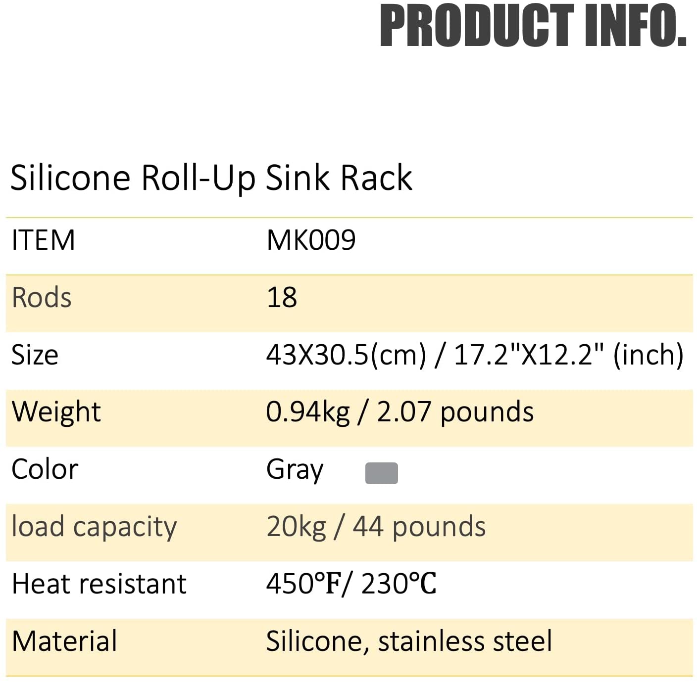 Buy Multipurpose Sink RollUp Dish Drying Rack Yellow